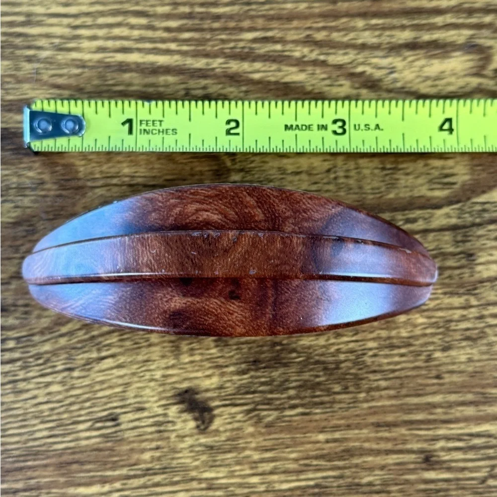 Elegant Brown Wooden Men's Accessory